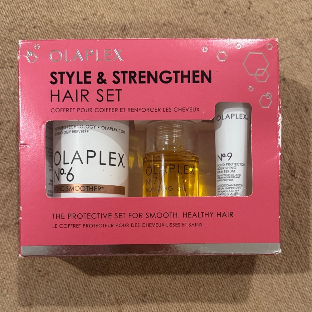 OLAPLEX Style & Strengthen Hair Set – Pink and White